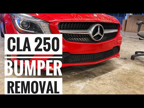 13-19 Mercedes cla 250 front bumper removal