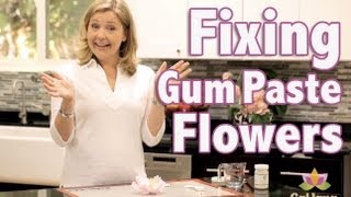 How to Repair Gumpaste Flowers | Cake Tutorial 