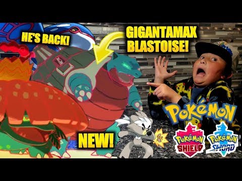 NEW POKEMON DIRECT! ETHANS FIRST REACTION TO FAVORITE NEW GIGANTAMAX BLASTOISE! Sword and Shield DLC