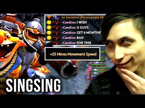 WTF Dota 2 - SingSing Techies - "Enemy Sacrificing Themselves To Mines Army To Defend Their Throne!"