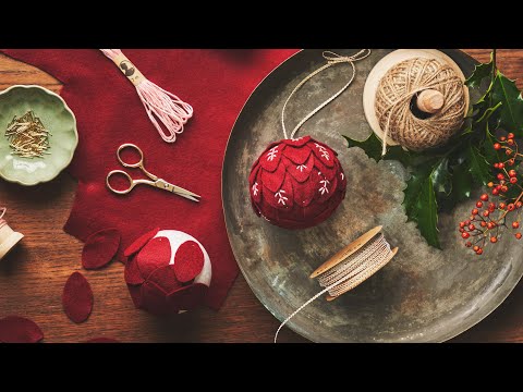 Bola de Natal com feltro – DIY por Søstrene Grene