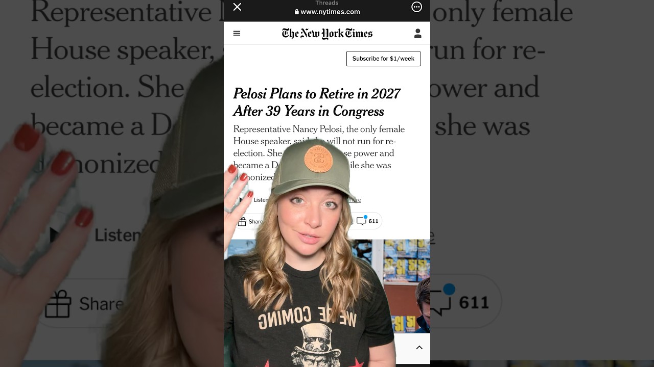 After 39 YEARS Pelosi Is FINALLY Retiring?!? ￼#2ndamendment #shortsfeed #shortsvideo #shorts