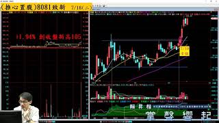 【掌聲響起】#賴昇楷 0716，觀察「多頭是否變心的一個秘訣」；生技《保瑞》、IC設計《致新》、PCB《4958臻鼎》紛創新高；看好這個「族群」將放光芒 (圖)