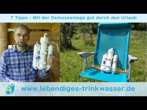 7 Tipps mit denen die Osmoseanlage Minimus gut durch den Urlaub kommt