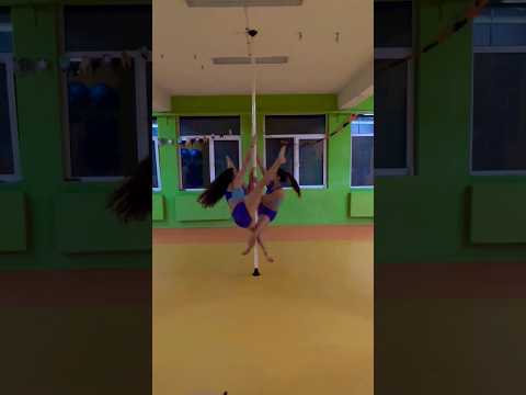 Pole Dance workout with partner #pole #poledance #polesport # poledanaceschool