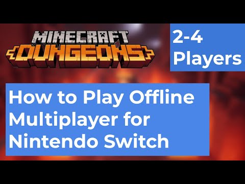 Piko - How To Play Offline Multiplayer On Nintendo Switch (With Gameplay) - Minecraft Dungeons!