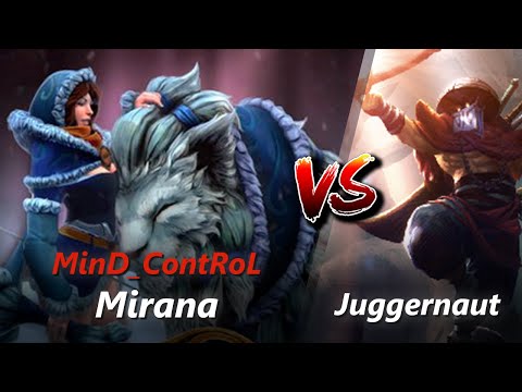 MinD_ContRoL offlane Mirana vs Juggernaut/Disruptor | First 10 minutes