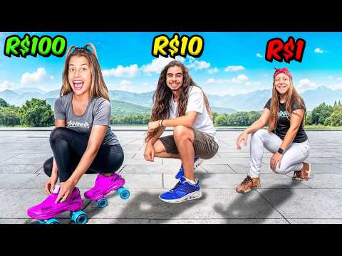 TENIS DE R$ 1 VS R$ 10 VS R$ 100 !!!