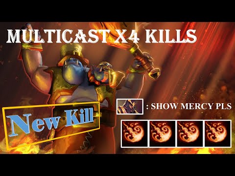 [Dota 2 Ogre Magi Highlights] Epic Crazy MultiCast x4 Kills | Gameplay | Multi Hex