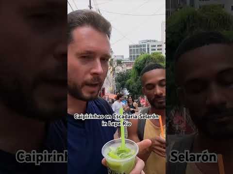 Caipirinhas on Escadaria Selarón in Rio de Janeiro #brazil   #riodejaneiro #EscadariaSelarón #travel
