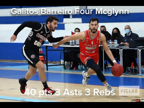Galitos Barreiro Four Mcglynn v Ovarense Gavex Highlights LPB Portugal Jan 2021 40 pts 3 ast 3 rebs