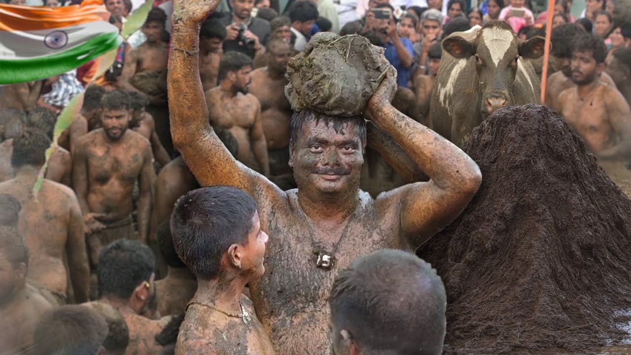 Así es la fiesta del excremento de vaca en INDIA | ¿Por qué lo hacen? 🇮🇳🐮