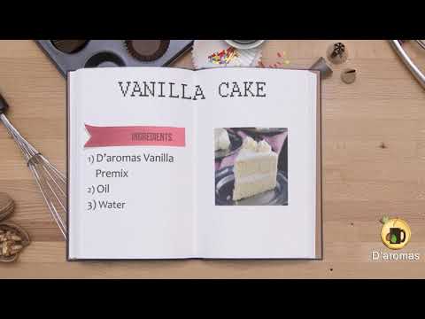D'aromas Bag Eggless Cake Premix Vanilla, Powder, Packaging Size: 1KG