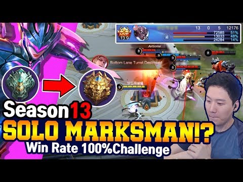 Global Ranker SOLO KARRIE Epic to Legends Win Rate 100%