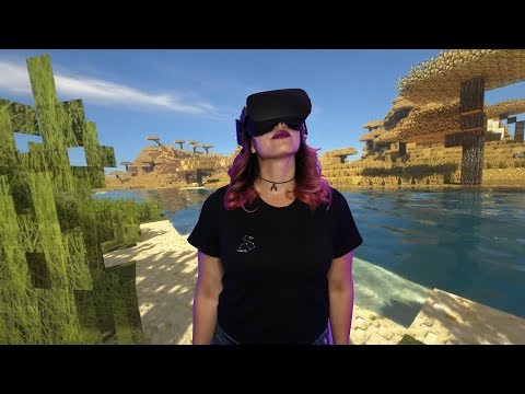 Minecraft VR looks TOO Real