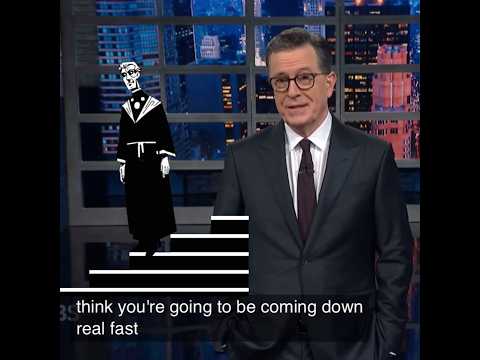 🇺🇸 Stephen Colbert “I think you’re going to be coming down real fast.”