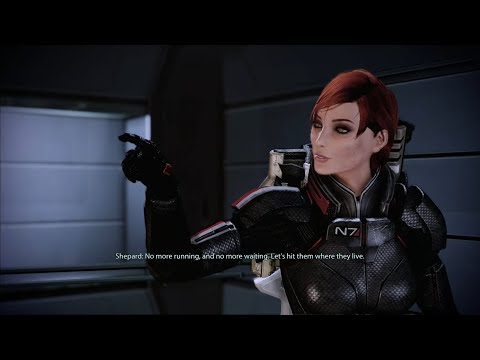 Legendary Renegade Femshep Speech Before The Suicide Mission - ME2