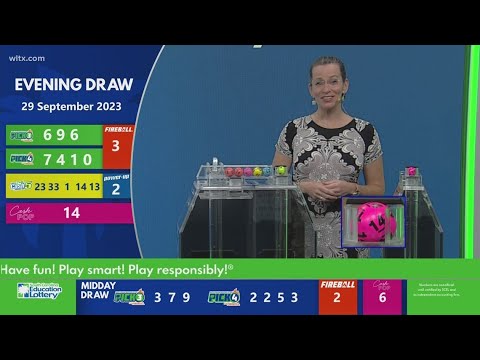 Evening SC winning lottery numbers for September 29, 2023