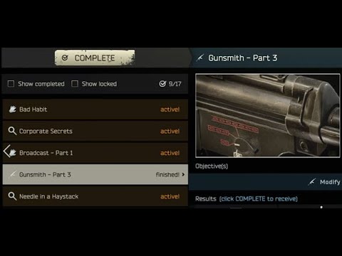 GUNSMITH Part 3 MP5 SD 1.0 Release Tarkov Fast Guide NEW
