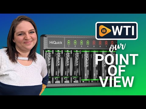 HiQuick 8 Bay Smart Battery Charger with AA & AAA Rechargeable Batteries- Fast Charging Household and 2800mAh Batteries 4 Pack 1100mAh 4AA+4AAA+SW-8N - WTI product video review