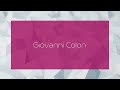 Giovanni Colon Appearance