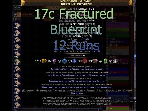 POE Heist 17c blueprint fracturing
