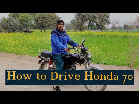 How To Drive Honda 70 - How To Ride 70cc Motorcycle Must See!