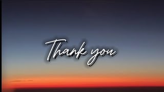 Dido - Thank You lyrics video (Cover)