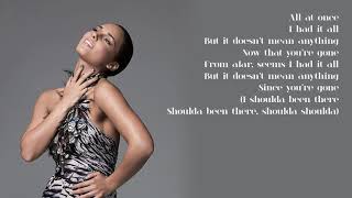 Alicia Keys - 03. Doesn&#39;t Mean Anything (Lyrics)