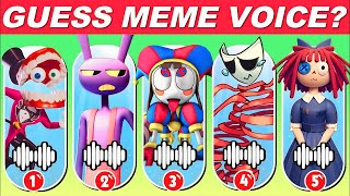 Guess The Meme Voice | The Amazing Circus Pomni Gangle Jax, Ragatha | Quiz Blitz