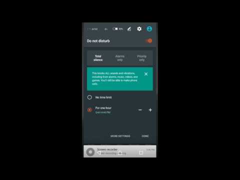 Sony Xperia Z3 plus/Z4 : Don't disturb option in Android marshmallow os features