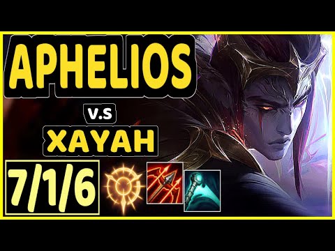 XIOH (APHELIOS) vs XAYAH - 7/1/6 KDA BOTTOM ADC GAMEPLAY - EUW Ranked GRANDMASTER