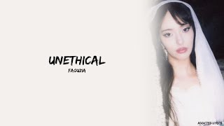 Download lagu Faouzia - UNETHICAL (Lyrics) mp3 Download lagu Faouzia - UNETHICAL (Lyrics) mp3