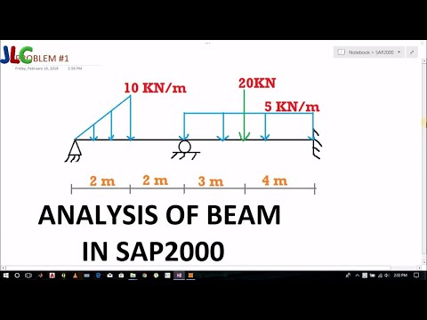 BEAM TUTORIAL #1- Analysis of Beam in SAP2000