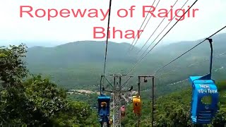 preview picture of video 'Ropeway to Vishwa Shanti Stupa, Rajgir, Bihar'