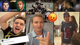 F1 Drivers & Other Celebrities React To Verstappen Winning The World Championship video