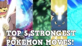 TOP 5 STRONGEST POKEMON MOVES!!! | Roblox Pokemon Brick Bronze