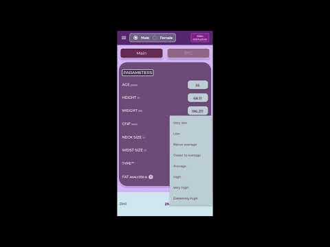 Fitness PRO calculator