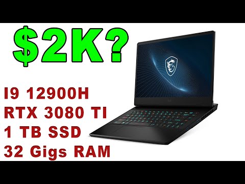 The Best Laptop of 22/23 On Sale, MSI Vector GP66 12UHSO-673 - i9 12900h 3080TI 32 gigs RAM 1TB SSD.