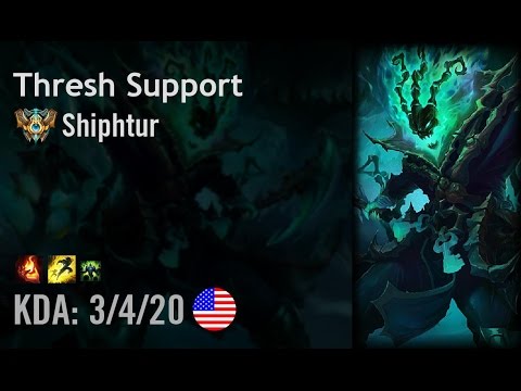 Thresh Support vs Morgana - Shiphtur - NA Challenger Patch 6.9