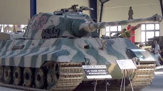 preview picture of video 'Panzer VI Tiger II, The Tank Museum, Saumur, Maine-et-Loire, France, Europe'