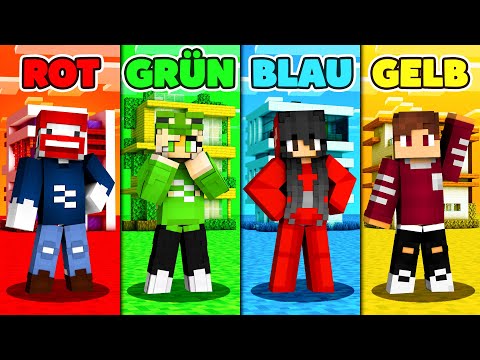 YOUTUBER BASE IN NUR EINER FARBE BATTLE (Rot, Grün, Blau, Gelb)