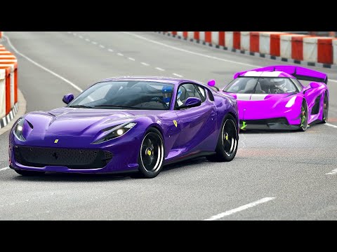 Ferrari 812 Dragon Edition vs Koenigsegg Jesko at Highlands