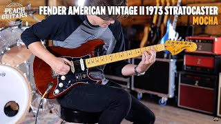 Video thumbnail for No Talking...Just Tones | Fender American Vintage II 1973 Stratocaster | Mocha by Peach Guitars
