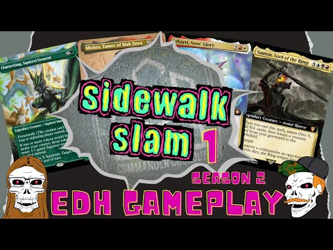 CCO's SideWalk Slam 1 - Season 2 - FUN Commander Gameplay | Casual EDH | MtG | CCO Podcast