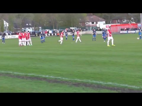 Jordan Hulme scores 1st goal for Salford City 3 v 1 Ashton United 25" .
