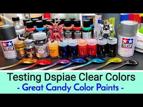 Testing Dspiae Clear Candy Colors - Great Paints For Gundam Kits