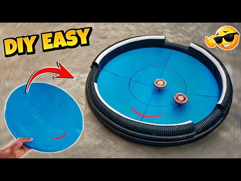How to Make a REAL LIFE Arena Beyblade Stadium 😏