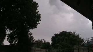 preview picture of video 'Brief Thunderstorm at Victoria Point, Qld on Monday 24/09/2012'