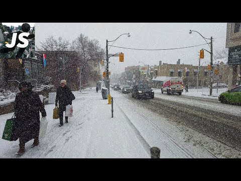 Toronto Snowstorm Walk | Midtown to Downtown (Jan 2023)